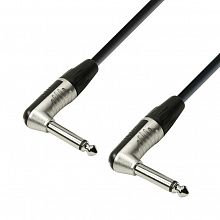 Adam Hall K4IRR0150 Black кабель TS6.3–TS6.3, два угловых 1.5м