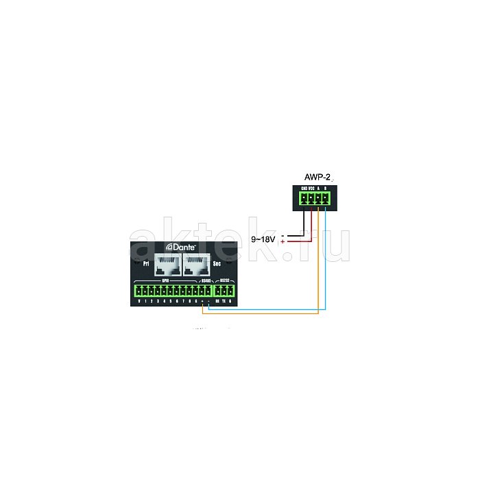Audiocenter AWP-2 настенный контроллер - 4"сенсорная-панель, белый 2