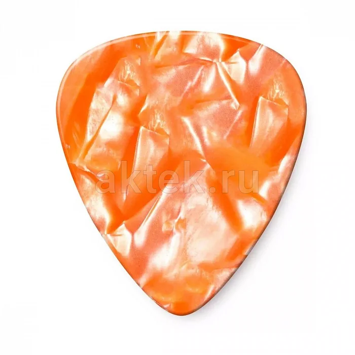 Dunlop 483P08HV Celluloid Orange Pearloid Heavy медиаторы, целлулоид, 12 шт 2