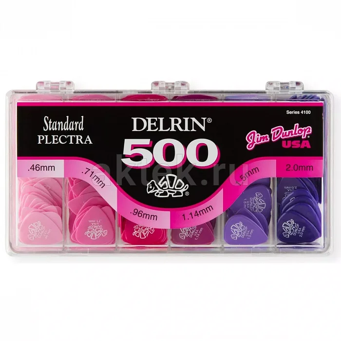Dunlop 4100 Delrin 500 Display витринный набор медиаторов, 324 шт
