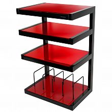 NorStone Esse Hifi VInyl Black/Red стойка для Hi-Fi аппаратуры