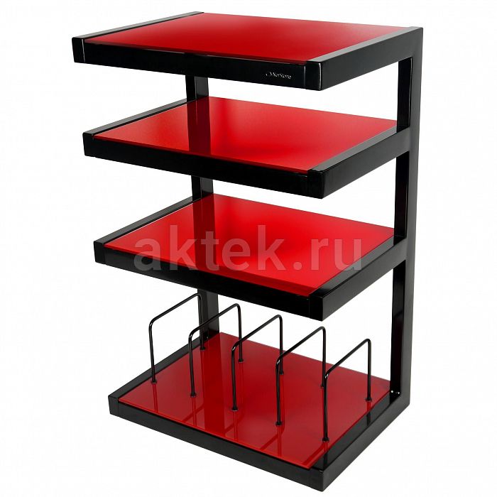 NorStone Esse Hifi VInyl Black/Red стойка для Hi-Fi аппаратуры