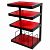 NorStone Esse Hifi VInyl Black/Red стойка для Hi-Fi аппаратуры