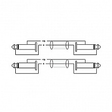 ROXTONE SACC100/2 аудиокабель Jack 6,3–Jack 6,3, 2 м, 2×1×0,14 мм² 3