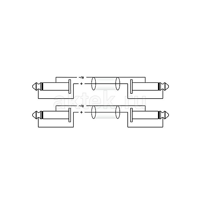 ROXTONE SACC100/2 аудиокабель Jack 6,3–Jack 6,3, 2 м, 2×1×0,14 мм² 3