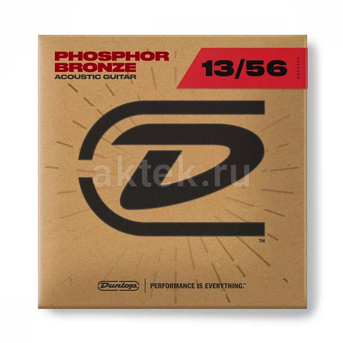 Dunlop DAB1356 80/20 Bronze комплект струн, калибр 13-56, Medium