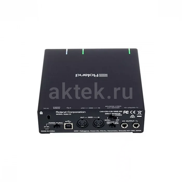 Roland Rubix22 USB-аудиоинтерфейс 24 бит/192 кГц, 2 входа, MIDI 4
