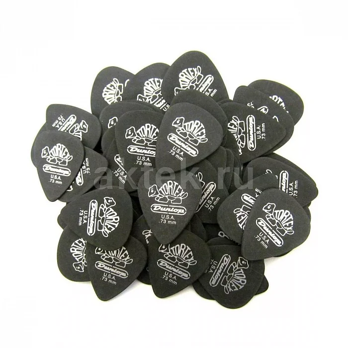 Dunlop 488R073 Tortex Pitch Black Standard медиаторы, 0,73 мм