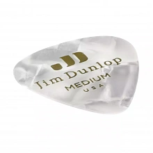 Dunlop 483P04MD Celluloid White Pearloid Medium медиаторы, целлулоид, 12 шт 2