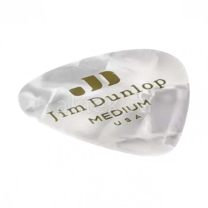 Dunlop 483P04MD Celluloid White Pearloid Medium медиаторы, целлулоид, 12 шт 2