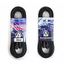 AuraSonics XMXF-7B кабель микрофонный XLR(F)-XLR(M), 7 м, 24 AWG, чёрный
