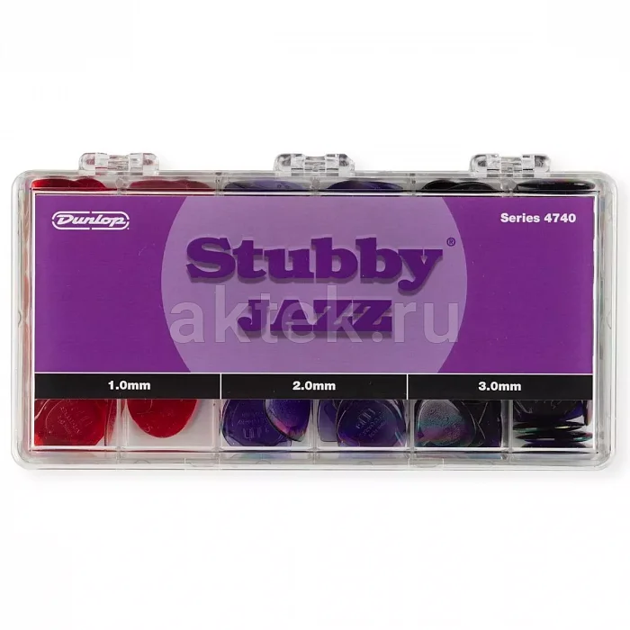 Dunlop 4740 Stubby Jazz Display набор медиаторов, нейлон, 48 шт