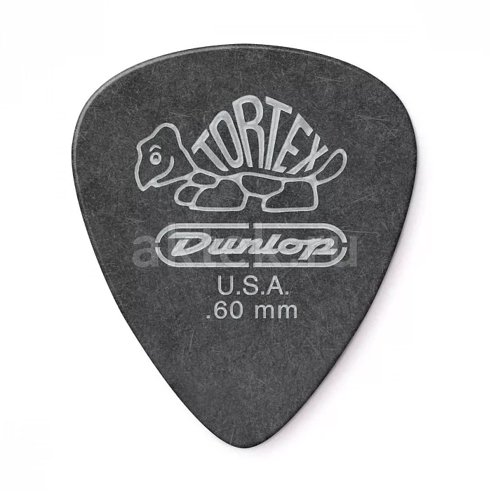 Dunlop 488P060 Tortex Pitch Black Standard медиаторы, 0,6 мм