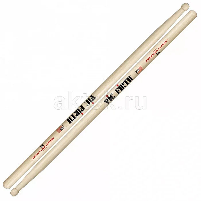 Vic Firth 3A барабанные палочки, орех 3