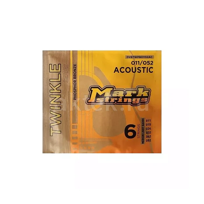 Markbass Twinkle Series DV6TWPB01152AC струны для акустической гитары, 11-52