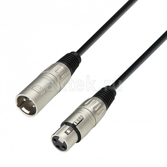 Adam Hall K3 MMF 0600 Black XLR-F–XLR-M-кабель 6м