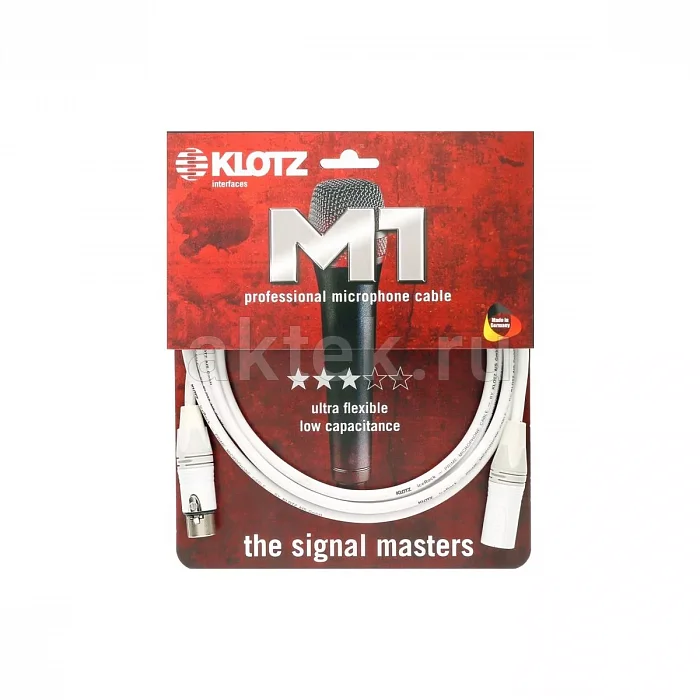 Klotz IRFM0100 микрофонный кабель XLR, 1 м, разъёмы Neutrik