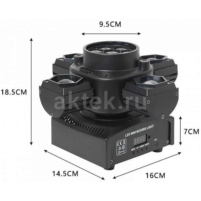 Вращающаяся голова с комбинированным эффектом SkyDisco MH30 mini 3