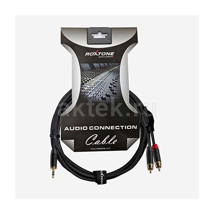 ROXTONE GPTC140/3 аудиокабель Jack 3,5–RCA, 3 м 4
