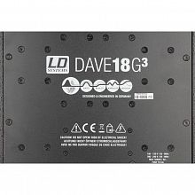 LD Systems DAVE 18 G3 активный комплект 2.1 18дюймов+2×10дюймов/1200Вт 2