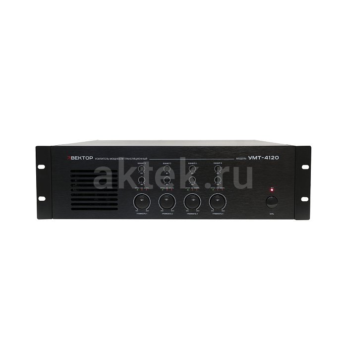ВЕКТОР УМТ-4120 трансляционный усилитель, 4×120 Вт, 4 канала 2