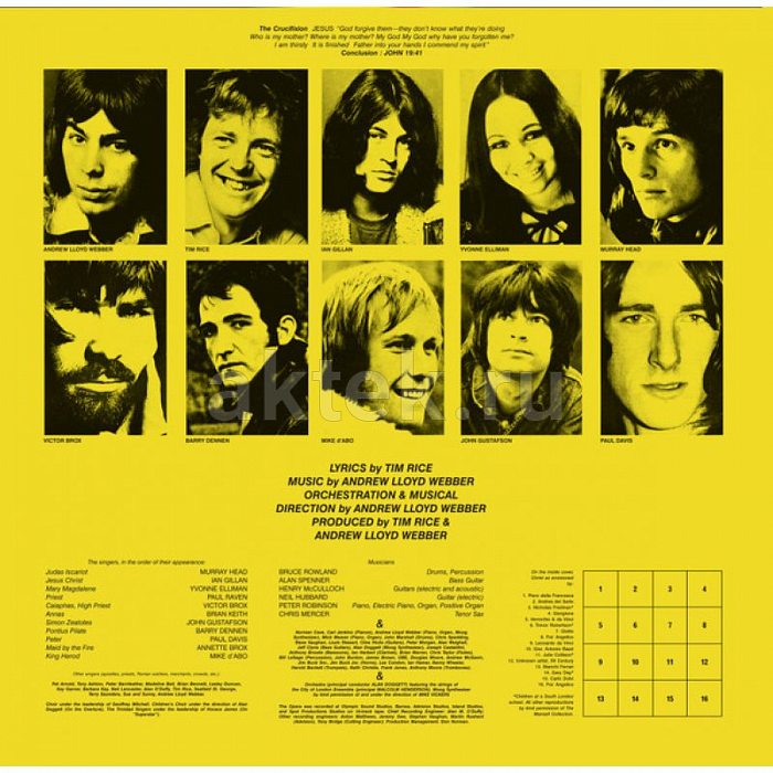 Виниловая пластинка V/A - JESUS CHRIST SUPERSTAR BLACK VINYL 12" 2