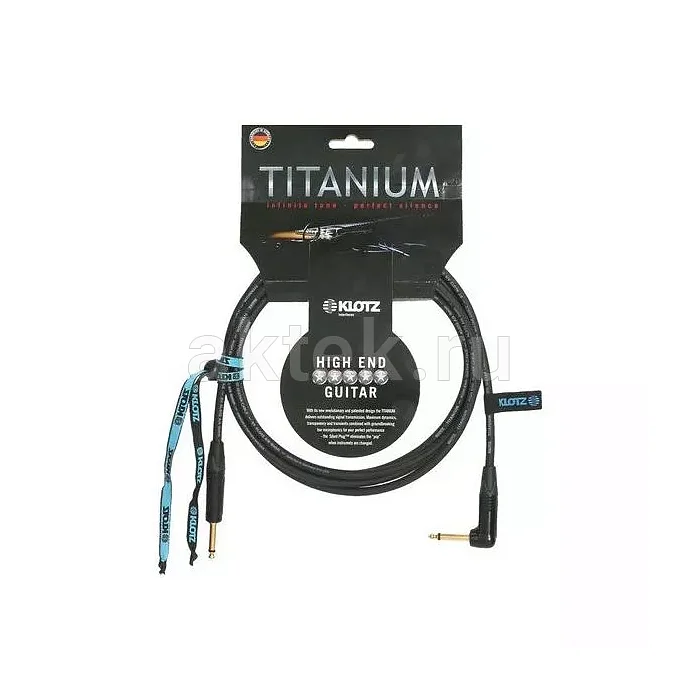 Klotz TI-0300PR TITANIUM инструментальный кабель, 3 м