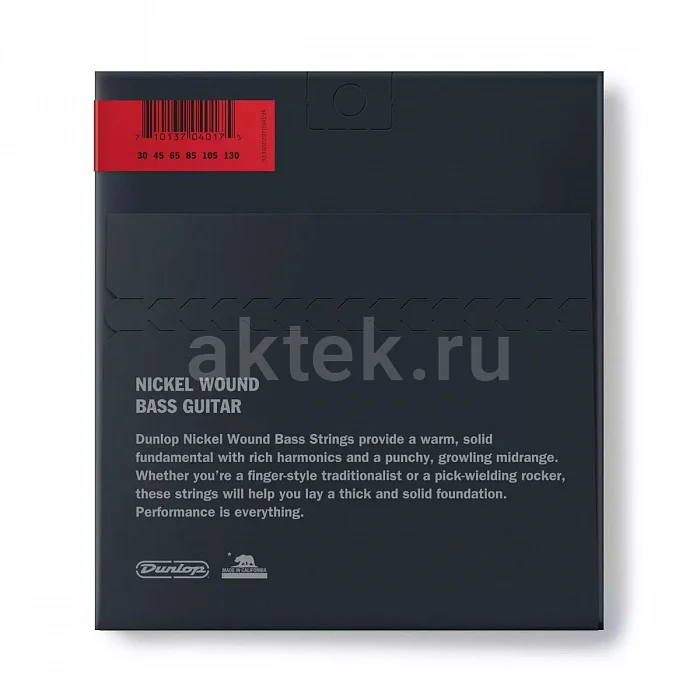 Dunlop DBN30130 Nickel Wound струны для 6-струнной бас-гитары, 30-130 2
