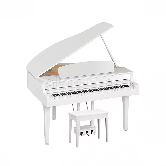 Yamaha CLP-895GPWH цифровой мини-рояль, 256 голосов, GrandTouch, трёхполосная акустика
