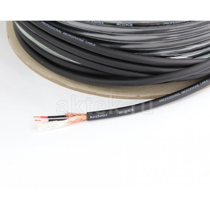 AuraSonics MC224CB микрофонный кабель Ø6,8 мм, 24 AWG, 0,23 мм², чёрный 2