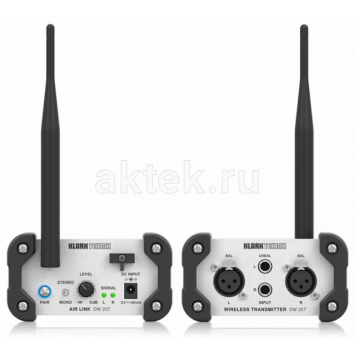 KLARK TEKNIK DW 20T Передатчик стерео 2,4 ГГц, регулировка уровня