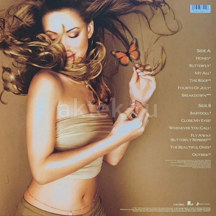 Виниловая пластинка MARIAH CAREY - BUTTERFLY 180 GRAM BLACK VINYL 12" 2