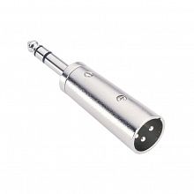 Adam Hall 7855 Silver адаптер TRS6.3-M-stereo–XLR-M