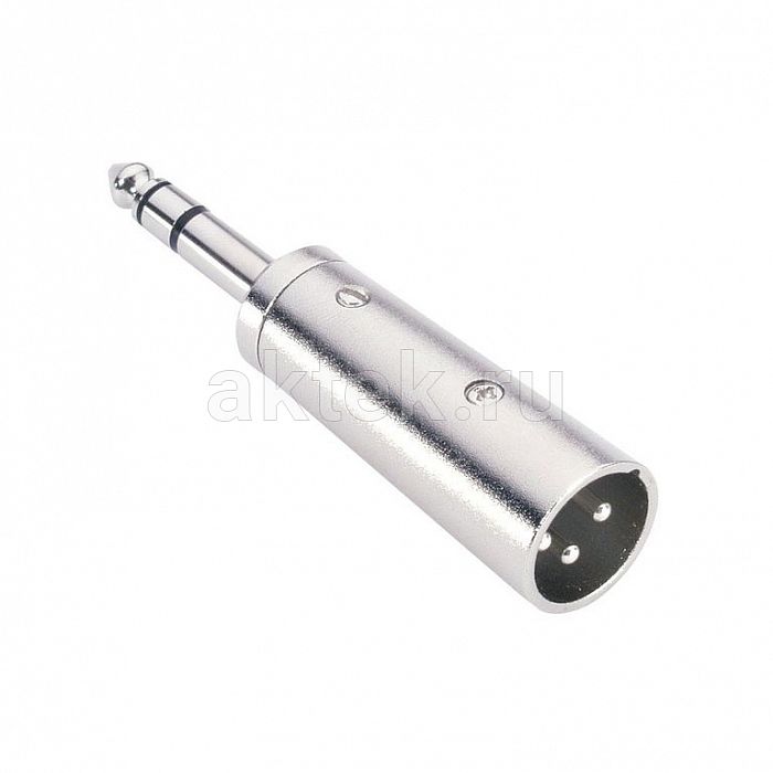 Adam Hall 7855 Silver адаптер TRS6.3-M-stereo–XLR-M