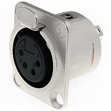 Neutrik NC4FD-L-1 панельный разъем XLR female 4 контакта