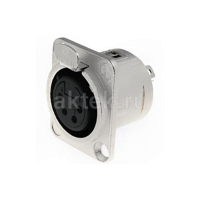 Neutrik NC4FD-L-1 панельный разъем XLR female 4 контакта