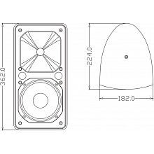 FDB Audio ES106BT Black пассивная настенная 100В-акустика 6″ 80Вт IP46 2 FDB Audio ES106BT Black пассивная настенная 100В-акустика 6″ 80Вт IP46 2