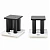 Стойка для акустики Radiotehnika T2B Black/White