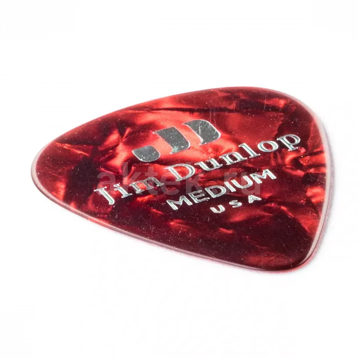 Dunlop 483P09MD Celluloid Red Pearloid Medium медиаторы, целлулоид, 12 шт 3