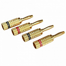 Разъёмы-бананы NorStone Banana Plugs gold