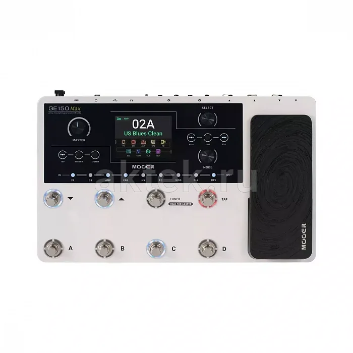 Mooer GE150 Max гитарный процессор, 170 эффектов, 55 кабинетов, NAM/GNR
