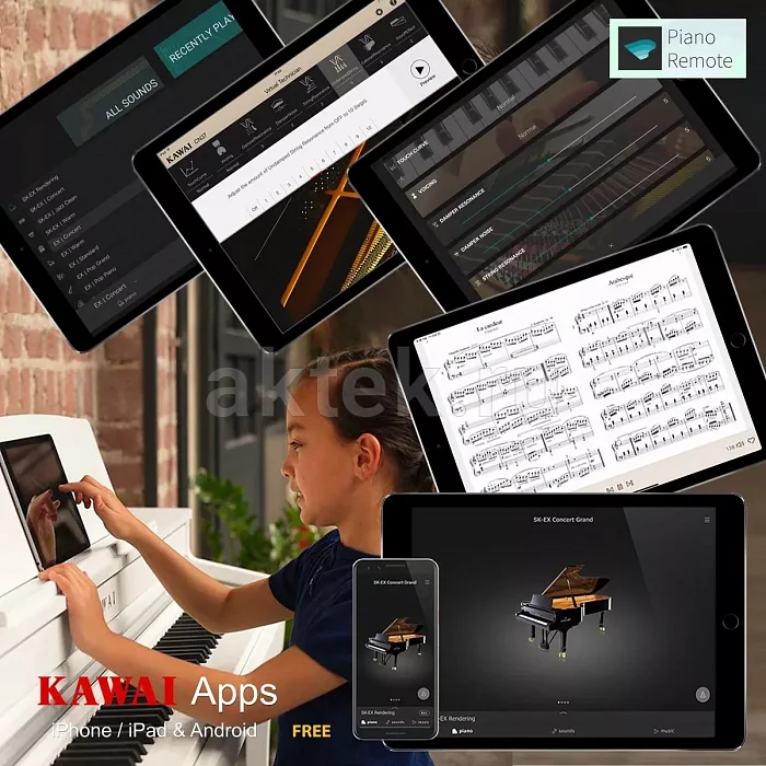 Kawai CA501 B цифровое пианино, 88 клавиш, 256 голосов 8