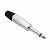 Adam Hall 7514 Silver разъём TS-M 6.3мм металлический