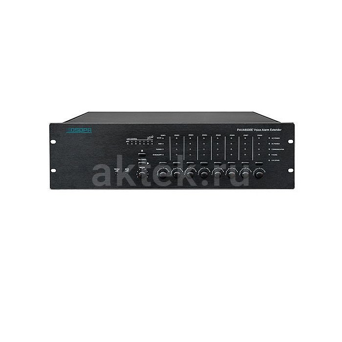 DSPPA PAVA-8500E блок расширения трансляционной системы, 8 зон, 3U 2