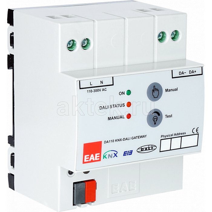 EAE Technology DA110 шлюз KNX–DALI на 64 балласта