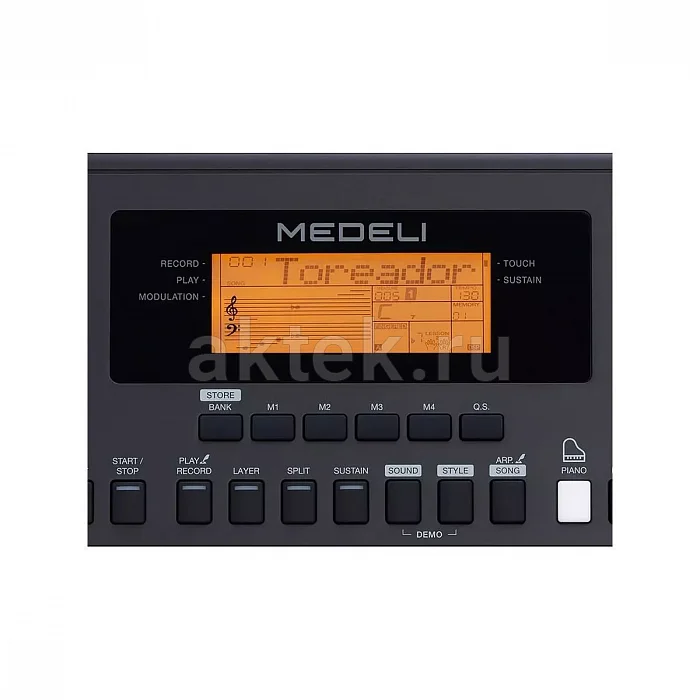 Medeli MK200 синтезатор, 61 клавиша, 64 голоса, 585 тембров 8