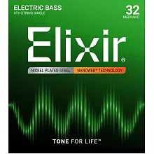 Elixir 15332 NanoWeb одиночная басовая струна, калибр 032
