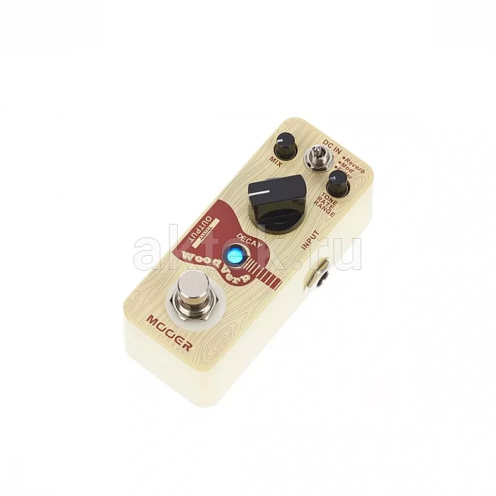 Mooer WoodVerb педаль реверберации для электроакустической гитары, Plate, модуляция 4