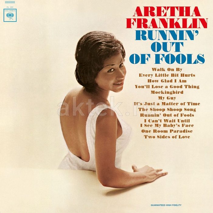 Виниловая пластинка ARETHA FRANKLIN - RUNNIN' OUT OF FOOLS BLACK VINYL 12"