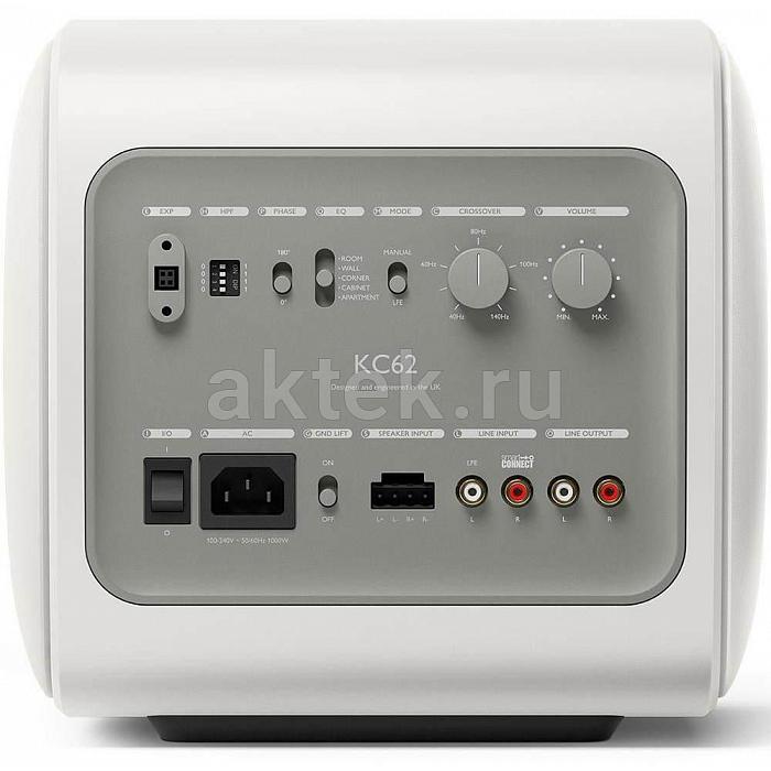 KEF KC62 Mineral White сабвуфер, 1000 Вт, 6.5" 4